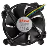 Akasa AK-CC6606BP01 Madala profiiliga CPU jahuti - pesa LGA 1700, 63,2 mm kõrge, 92 mm ventilaator, must