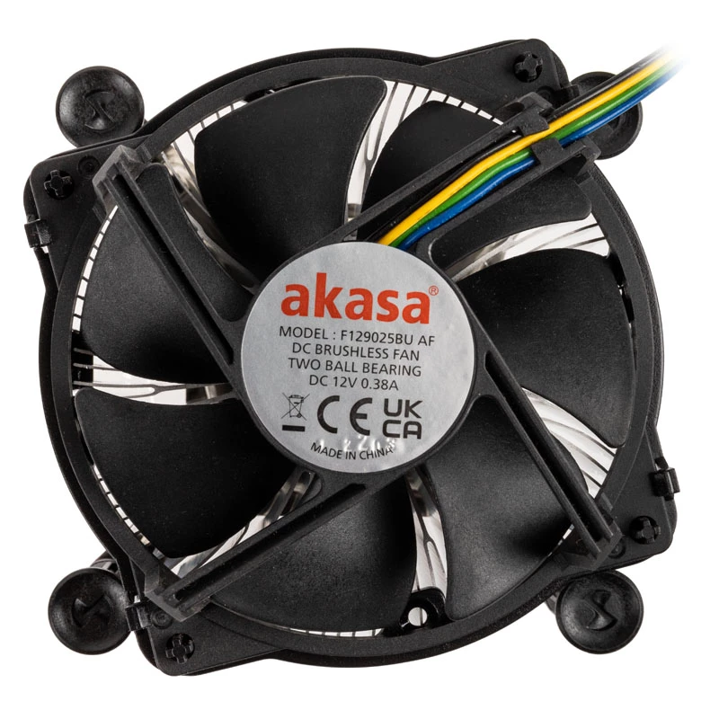 Akasa AK-CC6606BP01 Madala profiiliga CPU jahuti - pesa LGA 1700, 63,2 mm kõrge, 92 mm ventilaator, must