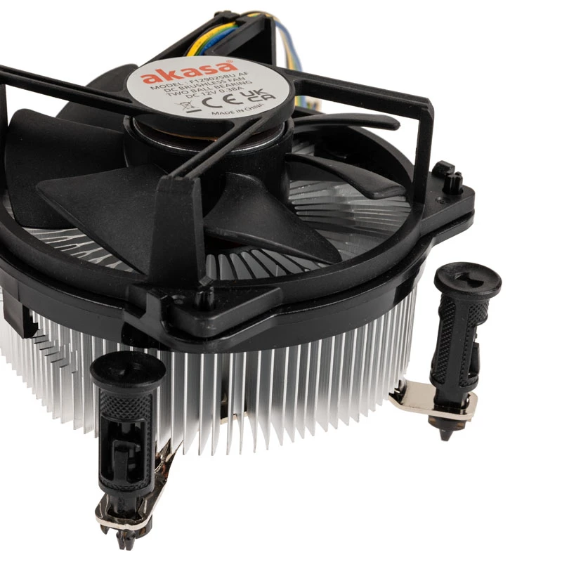 Akasa AK-CC6606BP01 Madala profiiliga CPU jahuti - pesa LGA 1700, 63,2 mm kõrge, 92 mm ventilaator, must