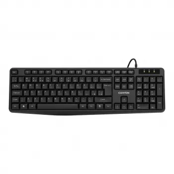 Canyon Keyboard KB-1 Wired Splash-Proof USB-A (CNE-CKEY01-DE)