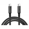 GoodConnections USB-C 4.0 (ST-ST) 1m Punutud Kaabel 100W 8K 30Hz Antratsiit