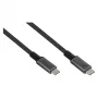 GoodConnections USB-C 4.0 (ST-ST) 1m Punutud Kaabel 100W 8K 30Hz Antratsiit