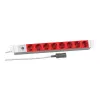 EFB Elektronik Koop PROFIversal toiteplokk (riiulisse paigaldatav) - 8 x Schuko pistikupesa, IEC C14 sisend, 250 V, 10 A, 2500 W, 1U, must