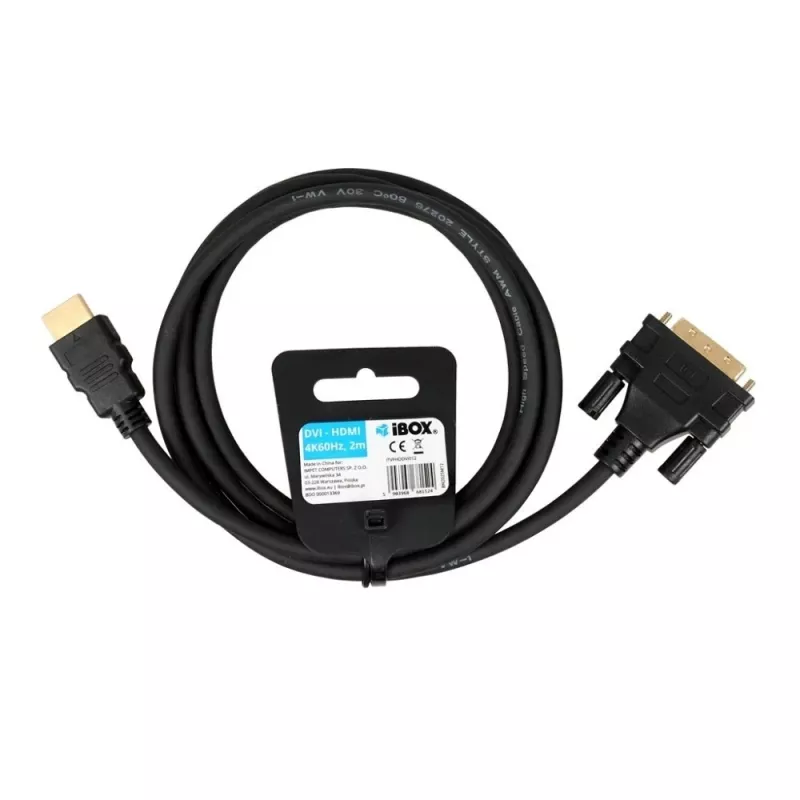 IBOX HDMI to DVI-D kaabel FullHD 1080p 2m Must