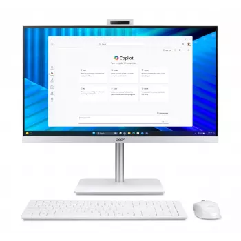 Acer Veriton 2000 VZ2417G All-in-One PC, 27-tolline IPS FHD, Intel Core 5 120U, 16GB DDR5, 512GB M.2 SSD, Windows 11 Pro, Valge