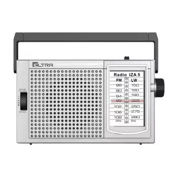 ELTRA Radio IZA-5 Silver FM/AM kaasaskantav raadio Bluetoothi ja USB-ga
