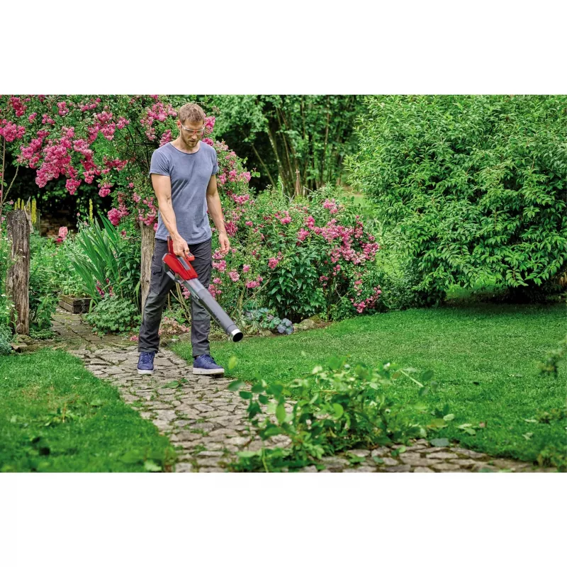 Einhell GP-LB 18/200 Akutolmuimeja 200 km/h, harjadeta mootor, Power X-Change, must/punane/hõbedane