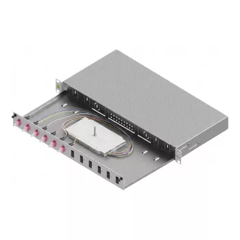 ZVK Easylan Basic LSB1A224 Fiiberoptiline jätkukarp 1U 6x LC-Duplex OM4