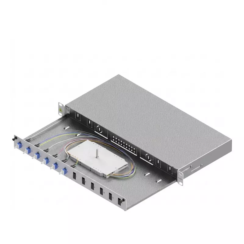 ZVK Easylan LSB1A225 Basic Fiber Optic Splice Enclosure 1U 6x LC-Duplex OS2