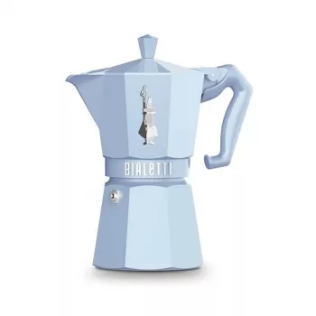 Bialetti MOKA EXCLUSIVE 6TZ Hele-sinine Pliidil Kasutatav Espressokann (9062)