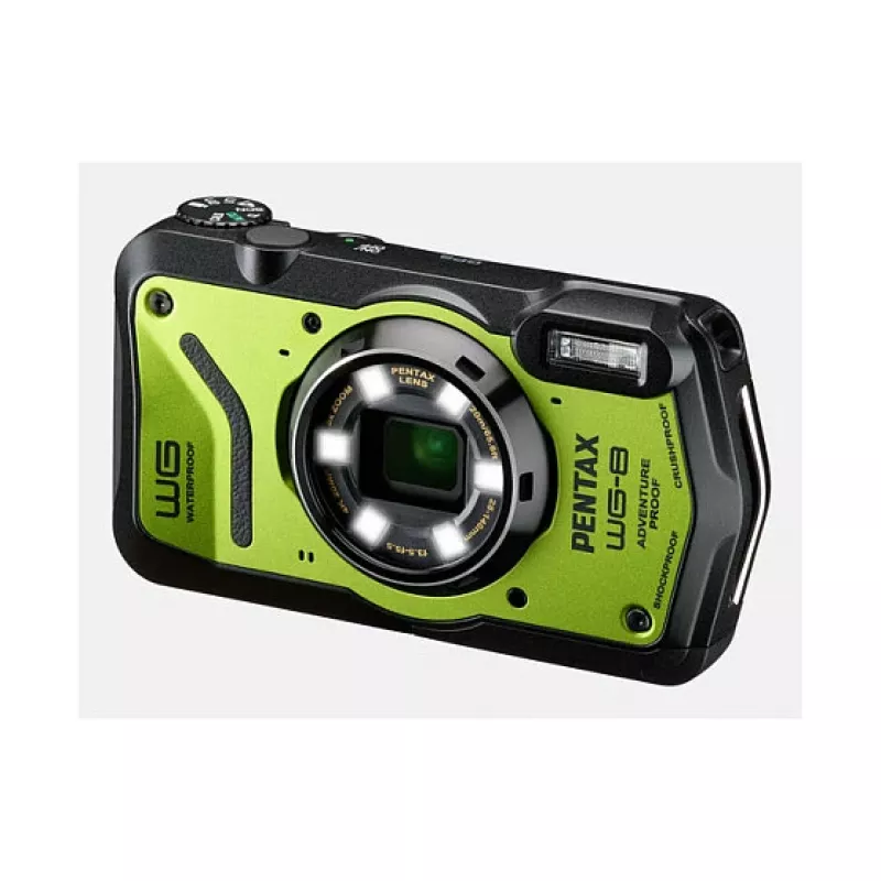 Pentax WG-8 Roheline USB-C Veealune ja Vastupidav Kaamera