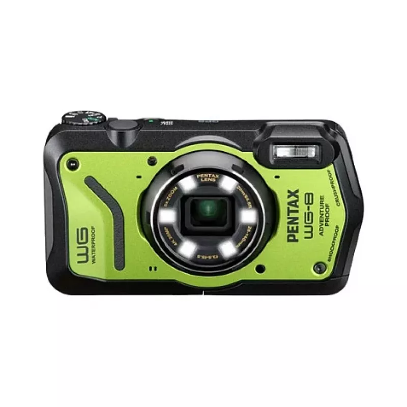 Pentax WG-8 Roheline USB-C Veealune ja Vastupidav Kaamera