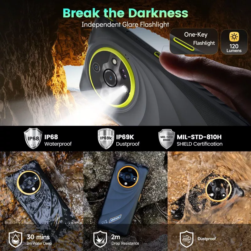 Ulefone Armor X31 6/128GB Must Robust Nutitelefon