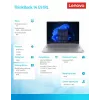 Sülearvuti Lenovo ThinkBook 14 G9 IRL Intel Core 7 240H 16GB 512GB SSD 14,0 tolli WUXGA Arctic Grey Windows 11 Pro 3Y Onsite + 1Y CID + CO2 Offset