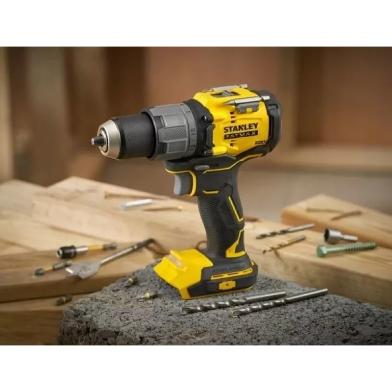 STANLEY FATMAX SFMCD726D2T 18V Harjadeta Juhtmeta Kombipuur (2x 2.0Ah Akud, Laadija, TSTAK Karp)