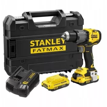 STANLEY FATMAX SFMCD726D2T 18V Harjadeta Juhtmeta Kombipuur (2x 2.0Ah Akud, Laadija, TSTAK Karp)