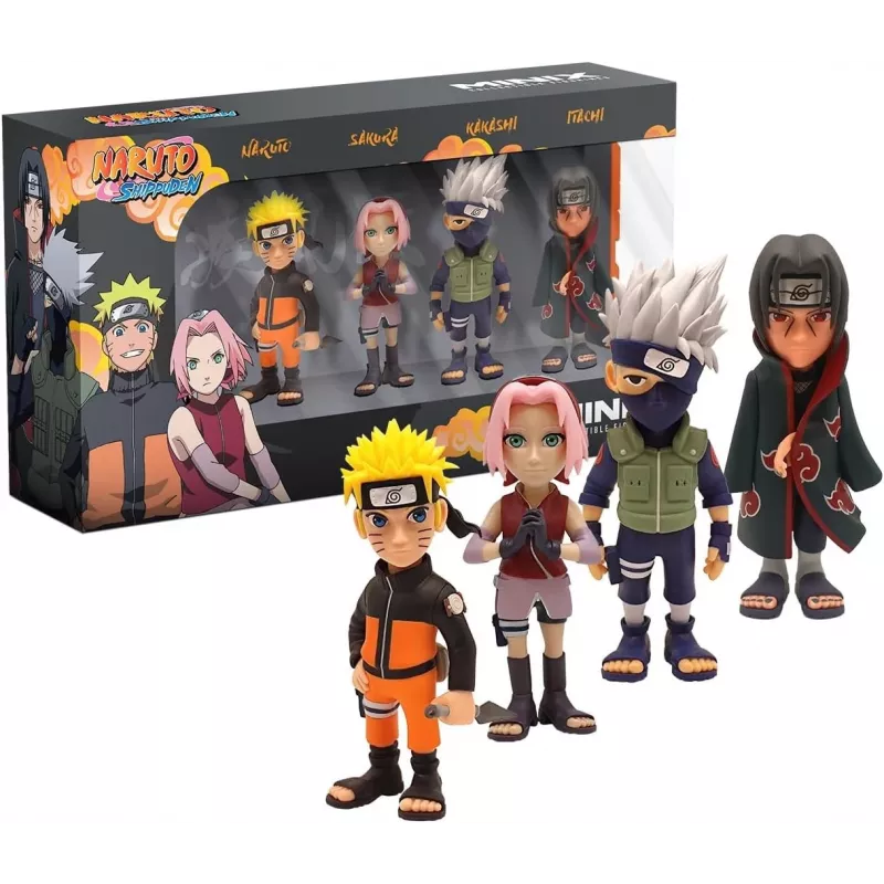 MINIX Naruto Shippuden Set of 4 Collectible Figures 7 cm