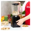 MPM MBL-37 Blender, 500 W, 1.5 L Glass Jug, Stainless Steel Blade, 2 Speeds, Pulse Function, Ice Crushing, Black