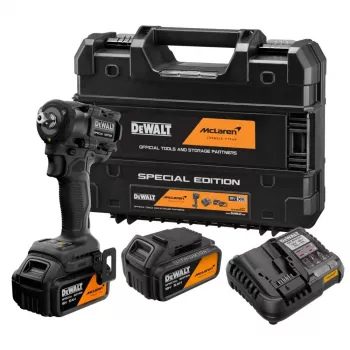 DEWALT DCF92MP2T XR 18V 1/2 inch Cordless Impact Wrench Kit 2x5.0Ah McLaren F1 Edition
