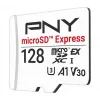 PNY 128GB microSDXC Express Card UHS-I U3 V30 A1 koos SD-adapteriga