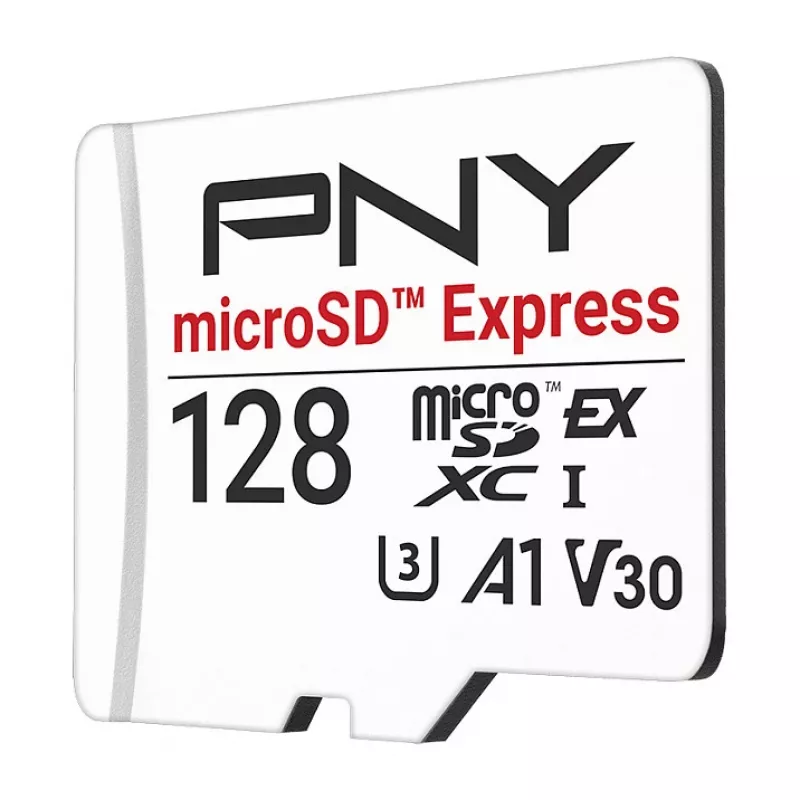 PNY 128GB microSDXC Express Card UHS-I U3 V30 A1 koos SD-adapteriga