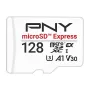 PNY 128GB microSDXC Express Card UHS-I U3 V30 A1 koos SD-adapteriga