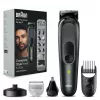 Braun MGK7491 17-in-1 Multi-Grooming Style Kit, Must/Hõbe, Juhtmeta, Li-Ion, 100 min tööaeg