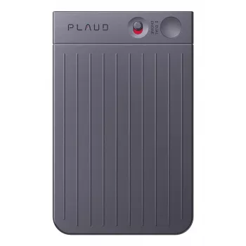 PLAUD NOTE Must AI-häälsalvesti 64 GB mäluga, Bluetooth 5.0, USB-C, kahe mikrofoniga, MagSafe ühilduv