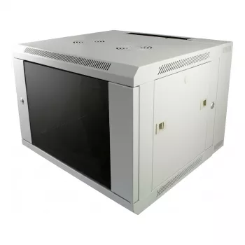 ALLNET 19-tolline seinakapp 12U üheosaline sügavus 450mm helehall lamepakend SMA seeria