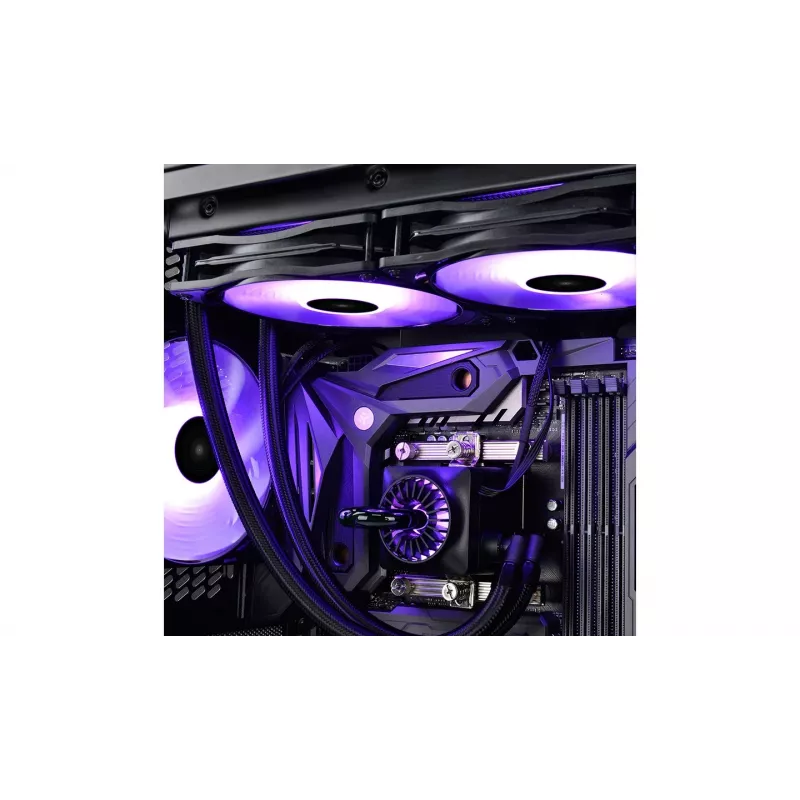 DeepCool RF120 3-in-1 RGB PWM 120mm korpusventilaator (must, 3-pakk)