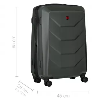 WENGER Prymo Medium Hardside Case (Anthratsiit, 59 liitrit)