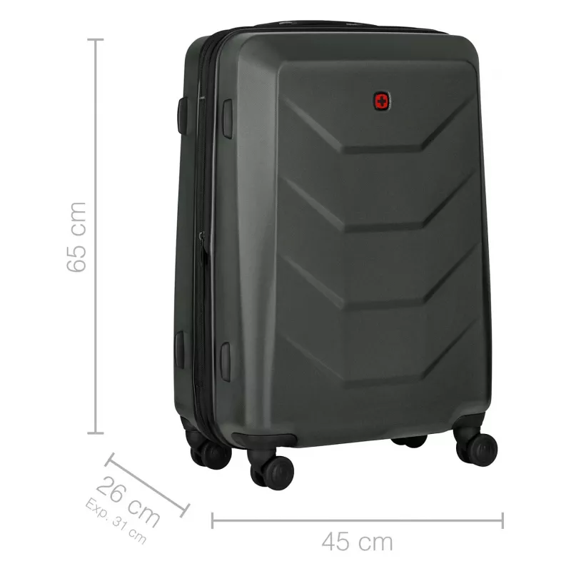 WENGER Prymo Medium Hardside Case (Anthratsiit, 59 liitrit)