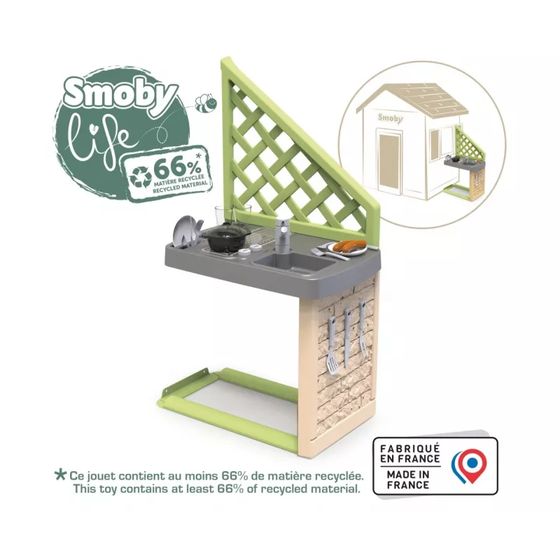 Smoby Life Summer Kitchen Grill koos tarvikutega