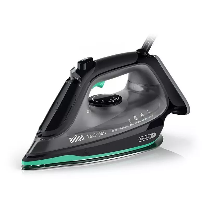 Braun TexStyle 5 SI5277GR Aurutriikraud - 2700W, EloxalPlus tald, Must/Roheline