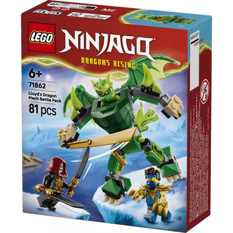 LEGO Ninjago 71862 Lloydi Draakoni Mehhi Lahingupakk ehitusklotsid