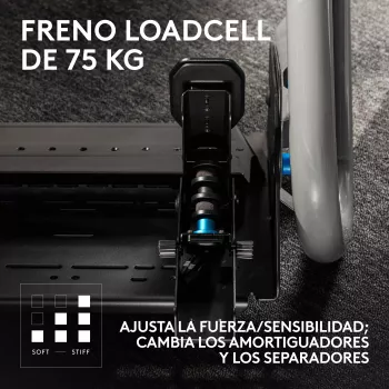 Logitech G RS Racing Pedals - 3-pedaaliga komplekt koos koormusanduriga piduripedaaliga - must - arvutile