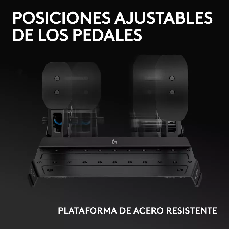 Logitech G RS Racing Pedals - 3-pedaaliga komplekt koos koormusanduriga piduripedaaliga - must - arvutile