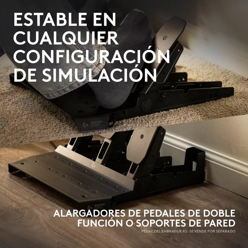 Logitech G RS Racing Pedals - 3-pedaaliga komplekt koos koormusanduriga piduripedaaliga - must - arvutile