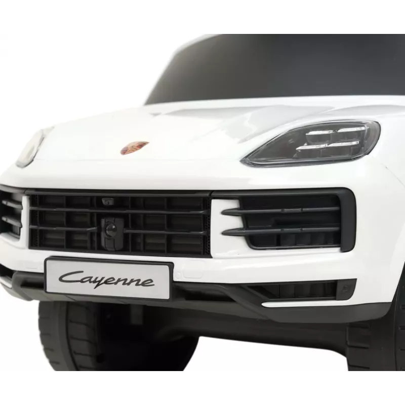 MILLY MALLY Lasteauto Porsche Cayenne S Valge - Elektriline Sõiduauto 12V Akuga, Pultjuhtimisega, LED Tuledega