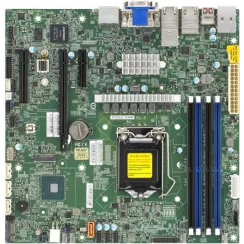 Supermicro X12SCZ-TLN4F Micro ATX emaplaat, LGA1200, Intel W480E, 2x10GbE, 2xGbE, IPMI