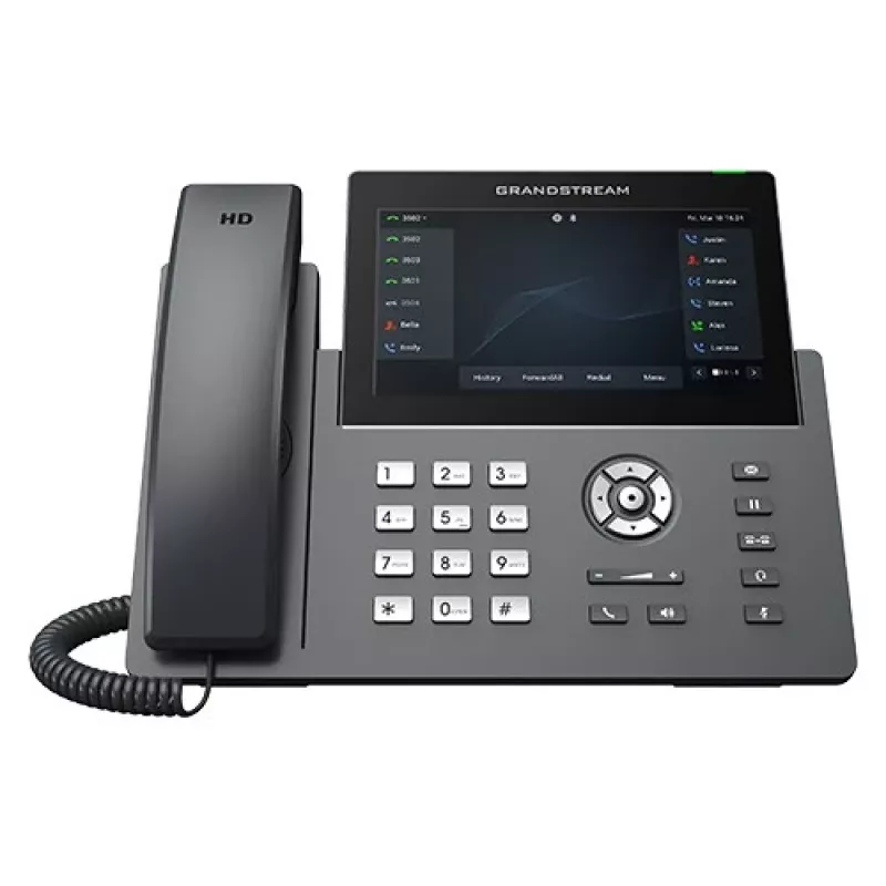 Grandstream GRP2670 IP Phone 12 Lines 7 inch Touch Screen Wi-Fi Bluetooth PoE Black
