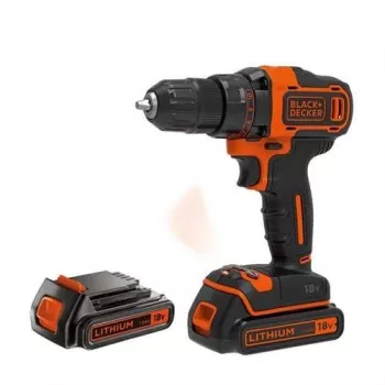 Black & Decker BDCDD186KB 18V juhtmeta puur-keeraja komplekt 2x1,5Ah akuga, padrunita, 40 Nm pöördemoment