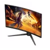 AOC C32G4Z 31.5 inch Curved Gaming Monitor, Full HD, 240Hz, 1ms, VA, FreeSync Premium, Must/Punane