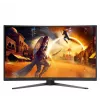 AOC C32G4Z 31.5 inch Curved Gaming Monitor, Full HD, 240Hz, 1ms, VA, FreeSync Premium, Must/Punane