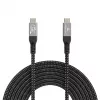 Gembird CCBP-USB4-CMCM240-0.5M Premium USB4 Type-C laadimis- ja andmekaabel, 40 Gbps, 240 W, 0,5 m
