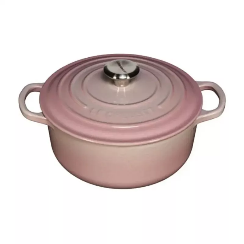 Le Creuset Signature Cast Iron Round Casserole 20 cm Shell Pink