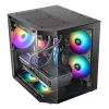 TACENS Mars Gaming MC-3TLITE Mini Tower Must Tugevdatud Klaas FRGB Korpus