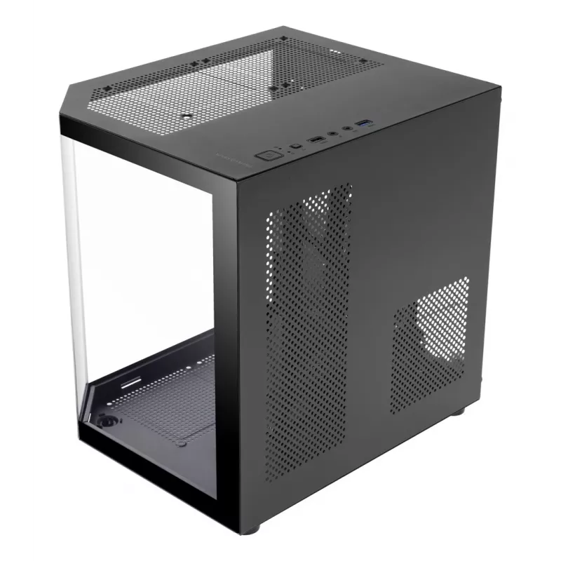 TACENS Mars Gaming MC-3TLITE Mini Tower Must Tugevdatud Klaas FRGB Korpus