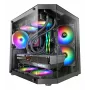 TACENS Mars Gaming MC-3TLITE Mini Tower Must Tugevdatud Klaas FRGB Korpus