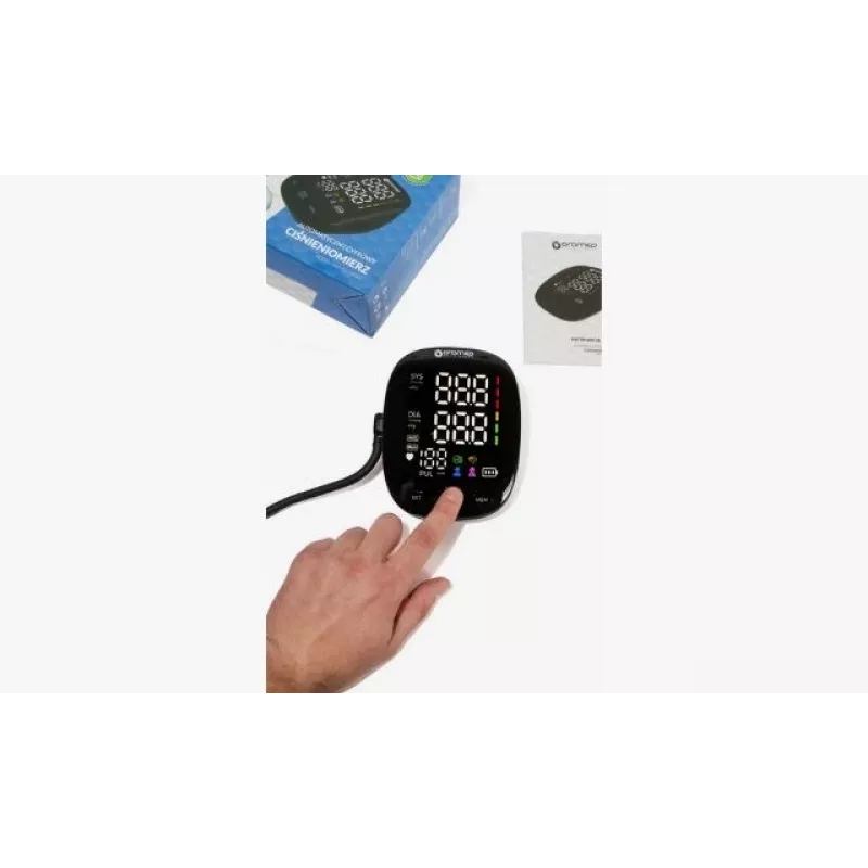ORO-N12 SMART Ülakäe Vererõhumõõtur USB, Häälefunktsiooni ja Taustvalgustusega LCD-ekraaniga